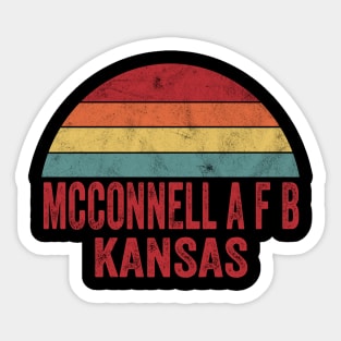 Vintage Mcconnell A F B Kansas Sticker